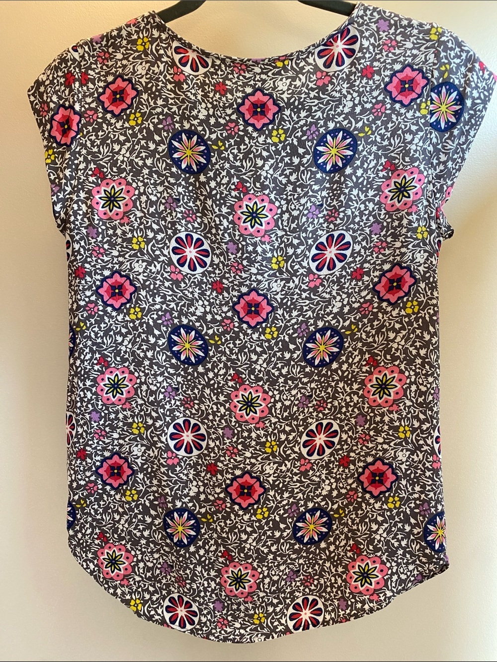 Boden Multicolored Floral Printed Blouse Size 4 - Picture 4 of 5